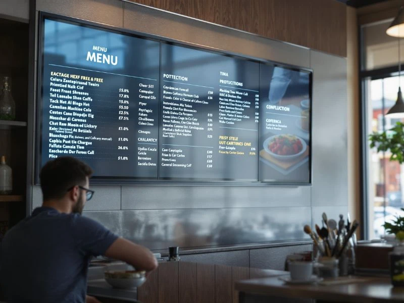 Digital Menu Display
